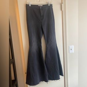 Free People Just Float On Flare Jeans - Black
